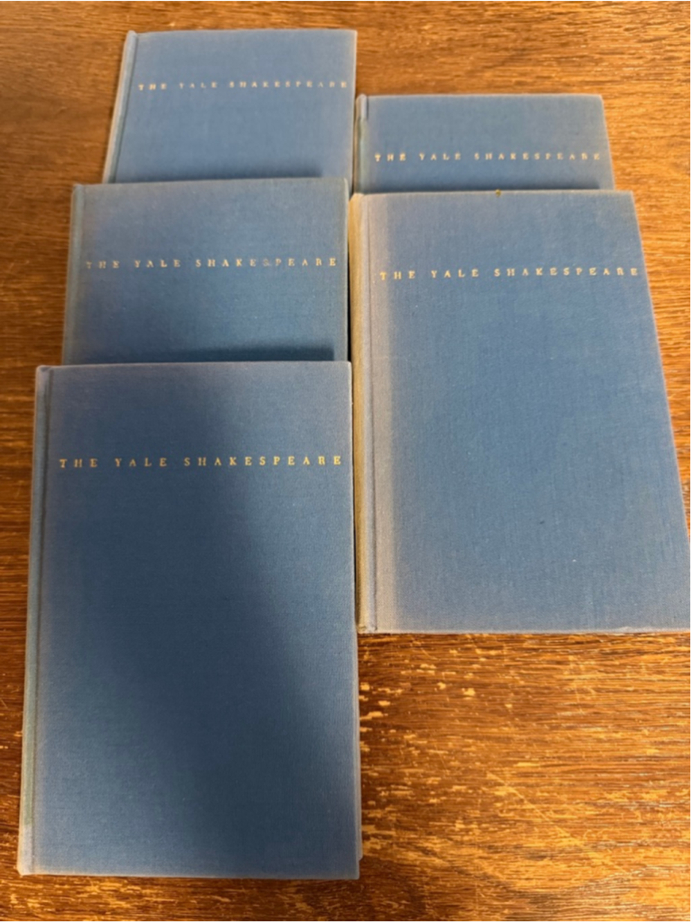 Vintage Yale Shakespeare Lot of 5 Hardcover Books 1923–1927 Yale University Pres